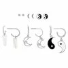 Best Pirce ❤️ Multi-Pack Yin Yang and Moon Hoop and Stud Earrings – 6 Pair 🤩 -Playboy Shop 03696002 a