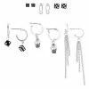 Cheapest ⭐ Multi-Pack Dice and Skull Hoop and Stud Earrings – 6 Pair 🥰 -Playboy Shop 03696010 a