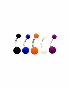 Buy ✨ Multi-Pack Matte Belly Rings 5 Pack – 14 Gauge ⭐