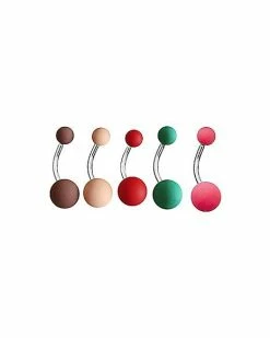 Cheapest 💯 Multi-Pack Matte Belly Rings 5 Pack – 14 Gauge 👍