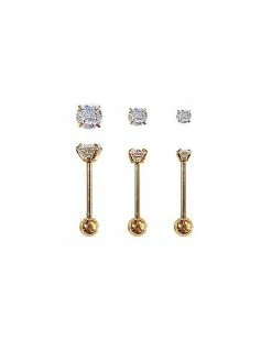 Best Sale π CZ Cartilage Earring 3 Pack - 18 Gauge π 6 Best Sale π CZ Cartilage Earring 3 Pack - 18 Gauge π -Playboy Shop 03711900 a