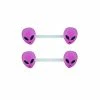 Top 10 😀 Purple Alien Glow In The Dark Barbells – 14 Gauge ✨ -Playboy Shop 03712197 a
