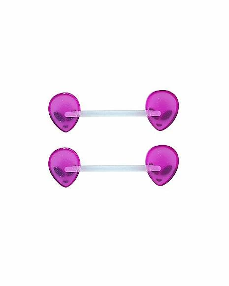 Top 10 π Purple Alien Glow In The Dark Barbells β 14 Gauge β¨ 4 Top 10 π Purple Alien Glow In The Dark Barbells β 14 Gauge β¨ - Image 2