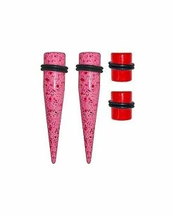 Budget 👏 Multi-Pack Pink & Red Tapers and Plugs – 2 Pair 👏