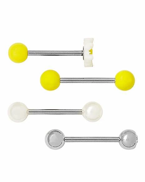 Deals π Multi-Pack Flower Barbells 4 Pack - 14 Gauge β 4 Deals π Multi-Pack Flower Barbells 4 Pack - 14 Gauge β - Image 2