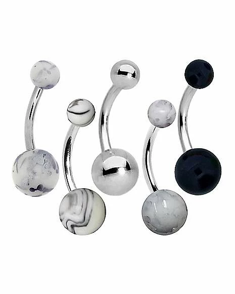 Wholesale π Multi-Pack Marble Belly Rings 5 Pack β 14 Gauge βοΈ 3 Wholesale π Multi-Pack Marble Belly Rings 5 Pack β 14 Gauge βοΈ