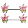 Deals ❤️ Patrick Star Nipple Shields - 14 Gauge - SpongeBob SquarePants 🛒 -Playboy Shop 03713237 a