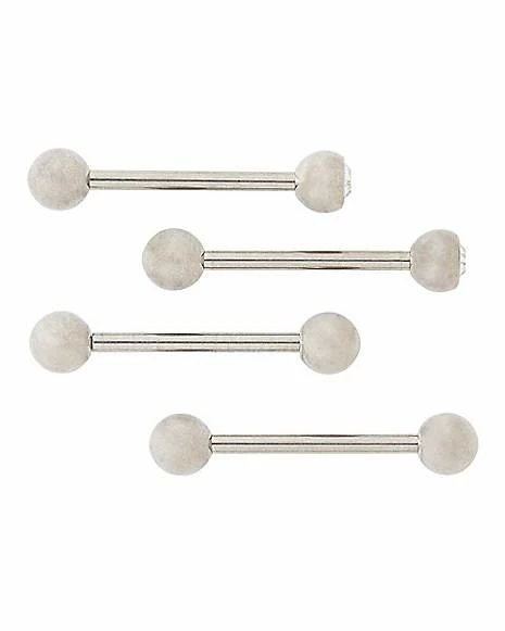 Best Sale β Multi-Pack CZ Titanium Barbells 4 Pack - 14 Gauge π 4 Best Sale β Multi-Pack CZ Titanium Barbells 4 Pack - 14 Gauge π - Image 2