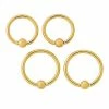 New 🛒 Multi-Pack Gold Plated Captive Bead Rings - 16 Gauge ⭐ -Playboy Shop 03713401 a