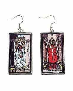 Outlet 🥰 Tarot High Priestess and Hierophant Dangle Earrings 😀