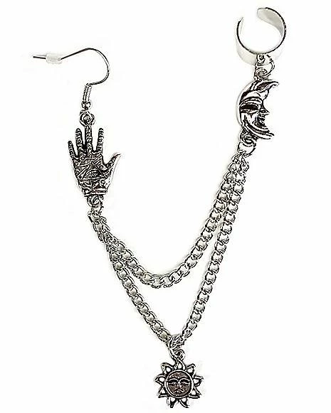Brand new 🛒 Tarot Palm Reader Chain Ear Cuff 🌟 3 Brand new 🛒 Tarot Palm Reader Chain Ear Cuff 🌟