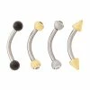 Best reviews of 🧨 Multi-Pack CZ Titanium Curved Barbells 4 Pack - 16 Gauge 😀 -Playboy Shop 03713740 a