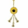 Buy π CZ Goldtone Flower Bee Dangle Belly Ring - 14 Gauge π 2 Buy π CZ Goldtone Flower Bee Dangle Belly Ring - 14 Gauge π -Playboy Shop 03713856 a