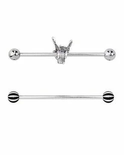 Budget π― Rock On Skeleton Hand Industrial Barbells 2 Pack - 14 Gauge π― 9 Budget π― Rock On Skeleton Hand Industrial Barbells 2 Pack - 14 Gauge π― -Playboy Shop 03713914 d