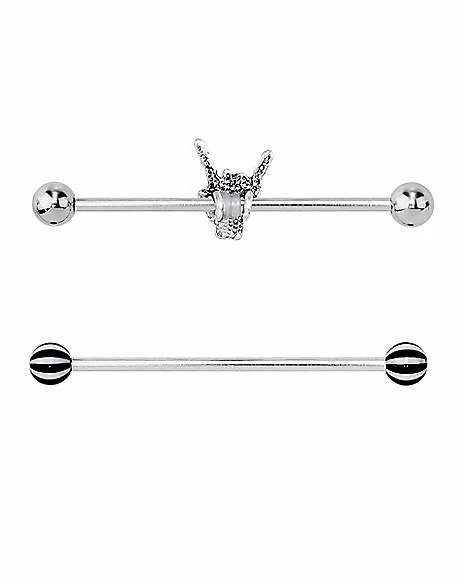 Budget π― Rock On Skeleton Hand Industrial Barbells 2 Pack - 14 Gauge π― 6 Budget π― Rock On Skeleton Hand Industrial Barbells 2 Pack - 14 Gauge π― - Image 4