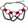 Flash Sale 🔥 Red and Black Chain Choker Necklace 🔔 -Playboy Shop 03714193 a
