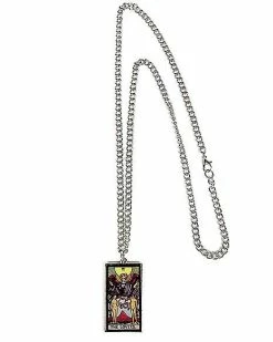 Cheap 😉 The Lovers Tarot Card Chain Necklace ✔️ 5 Cheap 😉 The Lovers Tarot Card Chain Necklace ✔️ -Playboy Shop 03714227 b