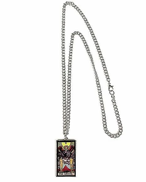 Cheap 😉 The Lovers Tarot Card Chain Necklace ✔️ 4 Cheap 😉 The Lovers Tarot Card Chain Necklace ✔️ - Image 2