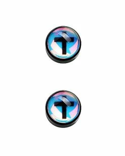 Best Sale 🛒 Black Cross Fake Plugs - 18 Gauge ⭐ -Playboy Shop 03714847 b