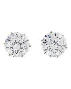 Deals 😀 Round CZ Titanium Stud Earrings - 20 Gauge 🎁 -Playboy Shop 03714862 b