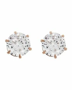 Best deal 😀 Round CZ Rose Gold Titanium Stud Earrings - 20 Gauge 💯 -Playboy Shop 03714870 b