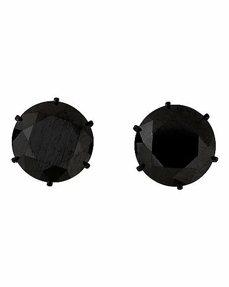 New β Round Black CZ Titanium Stud Earrings - 20 Gauge π 4 New β Round Black CZ Titanium Stud Earrings - 20 Gauge π - Image 2