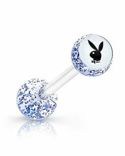 Flash Sale 🎁 Multi-Pack Glitter Playboy Bunny Barbells 14 Gauge - 4 Pack 🌟 -Playboy Shop 03722188 e