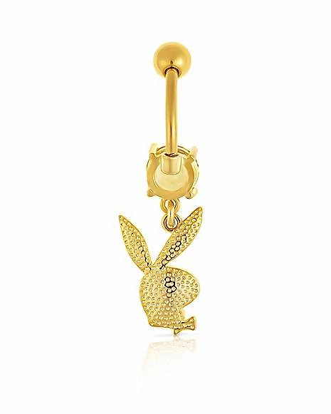 Best Sale β¨ Goldtone Yellow CZ Playboy Bunny Dangle Belly Ring - 14 Gauge π€© 4 Best Sale β¨ Goldtone Yellow CZ Playboy Bunny Dangle Belly Ring - 14 Gauge π€© - Image 2