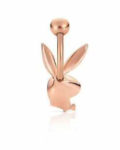Brand new βοΈ Rose Goldtone Clear CZ Playboy Bunny Belly Ring - 14 Gauge 𧨠5 Brand new βοΈ Rose Goldtone Clear CZ Playboy Bunny Belly Ring - 14 Gauge 𧨠-Playboy Shop 03722386 b