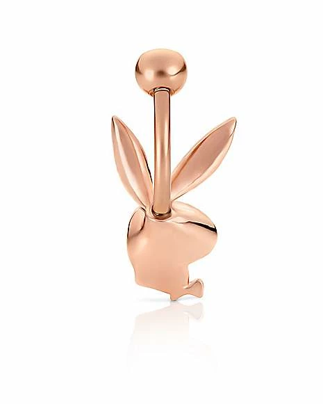 Brand new βοΈ Rose Goldtone Clear CZ Playboy Bunny Belly Ring - 14 Gauge 𧨠4 Brand new βοΈ Rose Goldtone Clear CZ Playboy Bunny Belly Ring - 14 Gauge 𧨠- Image 2