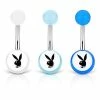 Cheap ✨ Multi-Pack Glow In The Dark Playboy Bunny Belly Rings 14 Gauge - 3 Pack ⌛ -Playboy Shop 03722394 a