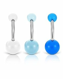 Cheap ✨ Multi-Pack Glow In The Dark Playboy Bunny Belly Rings 14 Gauge - 3 Pack ⌛ -Playboy Shop 03722394 b