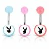 Brand new β Multi-Pack Pastel Glow In The Dark Playboy Bunny Belly Rings 14 Gauge - 3 Pack 𧨠2 Brand new β Multi-Pack Pastel Glow In The Dark Playboy Bunny Belly Rings 14 Gauge - 3 Pack 𧨠-Playboy Shop 03722469 a