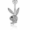 Best reviews of 💯 Clear CZ Playboy Bunny Belly Ring - 14 Gauge ⭐ -Playboy Shop 03722477 a