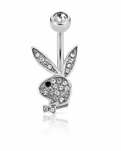 Best reviews of π― Clear CZ Playboy Bunny Belly Ring - 14 Gauge β
