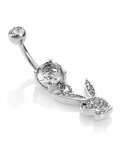 Buy π Clear CZ Playboy Bunny Dangle Belly Ring - 14 Gauge π€© 6 Buy π Clear CZ Playboy Bunny Dangle Belly Ring - 14 Gauge π€© -Playboy Shop 03722527 c