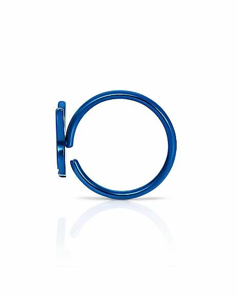 Top 10 π₯° Blue Playboy Bunny Hoop Nose Ring - 20 Gauge π 4 Top 10 π₯° Blue Playboy Bunny Hoop Nose Ring - 20 Gauge π - Image 2
