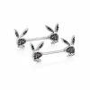 Best Pirce 𧨠Black CZ Playboy Bunny Nipple Barbells β 14 Gauge π₯ 1 Best Pirce 𧨠Black CZ Playboy Bunny Nipple Barbells β 14 Gauge π₯ -Playboy Shop 03722691 a