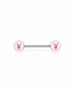 Best deal π₯ Pink Glow In The Dark Playboy Bunny Nipple Barbells - 14 Gauge π₯° 6 Best deal π₯ Pink Glow In The Dark Playboy Bunny Nipple Barbells - 14 Gauge π₯° -Playboy Shop 03722766 b