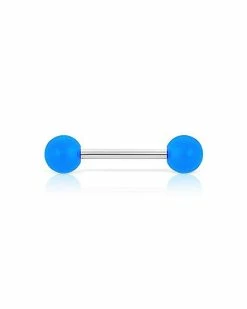Brand new 🎁 Blue Glow In The Dark Playboy Bunny Nipple Barbells - 14 Gauge 💯 -Playboy Shop 03722774 c