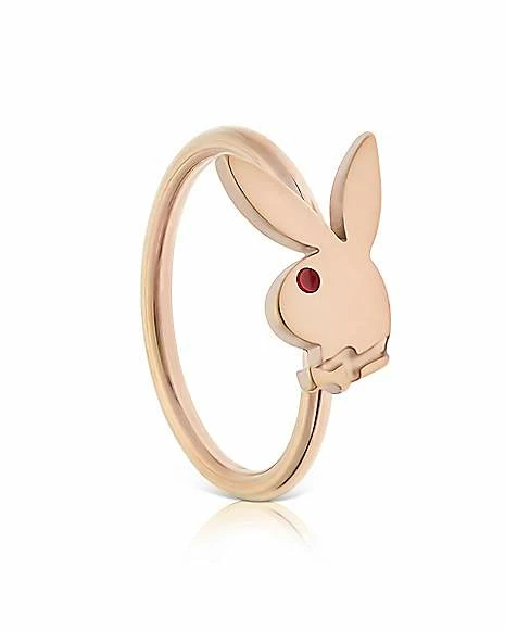 Cheapest π₯° Rose Goldtone Playboy Bunny Hoop Nose Ring - 20 Gauge π 3 Cheapest π₯° Rose Goldtone Playboy Bunny Hoop Nose Ring - 20 Gauge π