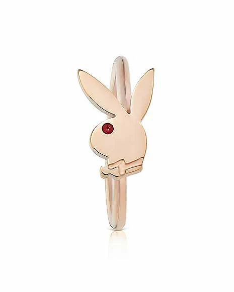 Cheapest π₯° Rose Goldtone Playboy Bunny Hoop Nose Ring - 20 Gauge π 5 Cheapest π₯° Rose Goldtone Playboy Bunny Hoop Nose Ring - 20 Gauge π - Image 3