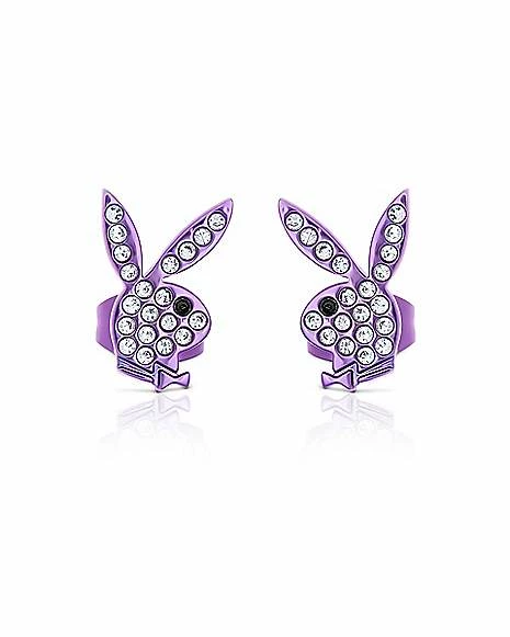 New π Purple CZ Playboy Bunny Stud Earrings βοΈ 3 New π Purple CZ Playboy Bunny Stud Earrings βοΈ