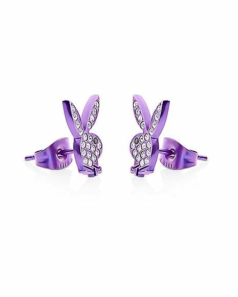 New π Purple CZ Playboy Bunny Stud Earrings βοΈ 4 New π Purple CZ Playboy Bunny Stud Earrings βοΈ - Image 2