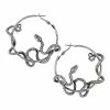 Cheapest 🧨 Silvertone Snake Wrap Hoop Earrings ❤️ -Playboy Shop 03728714 a