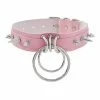 Promo 😍 Spiked Pink O-Ring Collar Choker Necklace 🛒 -Playboy Shop 03728789 a