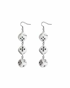 Cheapest 🎁 Triple Dice Fishhook Dangle Earrings - 18 Gauge ✨