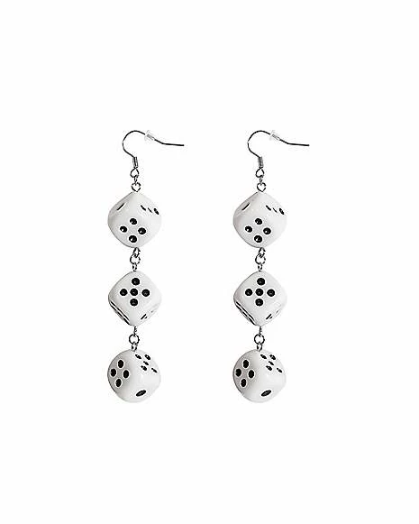 Cheapest 🎁 Triple Dice Fishhook Dangle Earrings - 18 Gauge ✨ 3 Cheapest 🎁 Triple Dice Fishhook Dangle Earrings - 18 Gauge ✨