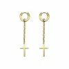 Top 10 π Goldtone Inverted Cross Huggie Dangle Earrings - 18 Gauge β¨ 2 Top 10 π Goldtone Inverted Cross Huggie Dangle Earrings - 18 Gauge β¨ -Playboy Shop 03730132 a