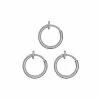 Outlet 🌟 Multi-Pack Fake Hoop Earrings – 3 Pack ⌛ -Playboy Shop 03730173 a